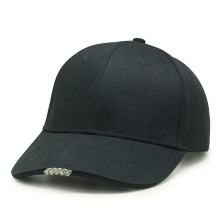 Black print logo led snapback caps